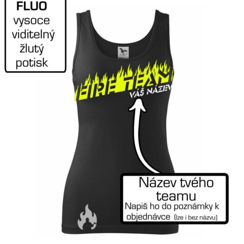 Fire team oheň (vlastný nápis) - Dámske tielko