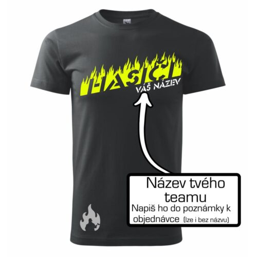 Hasiči oheň (vlastný nápis) - klasické pánske tričko