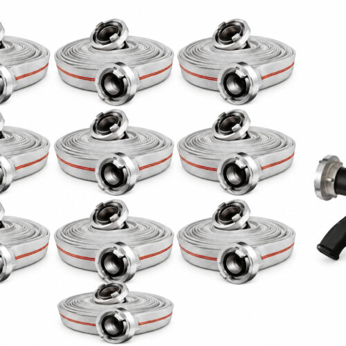 Sada zásahových hadíc C52 GH Titan 3F white spojky klasik - 20m + ZADARMO prúdnica C52