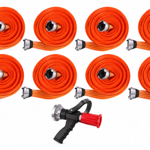 Sada zásahových hadíc D25 Titan X-Treme Orange spojky kované KW - 20m 8ks + Zadarmo prúdnica D25